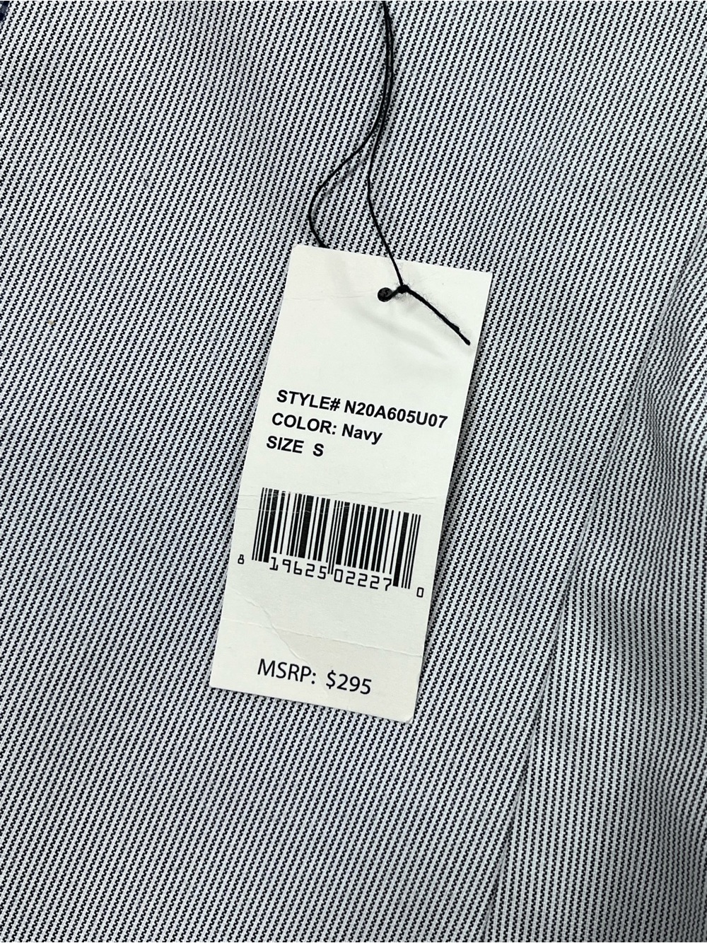 Nifty Genius Men’s Lightweight Navy Blue Micro-check Jacket. Size Small - Picture 13 of 15